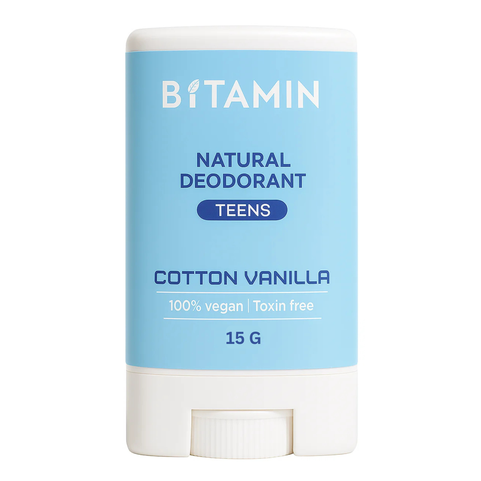 Bitamin Cotton Vanilla Teens Natural Deodorant Roll On Stick - Distacart