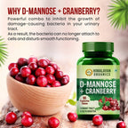 Himalayan Organics D-Mannose + Cranberry Vegetarian Capsules Online