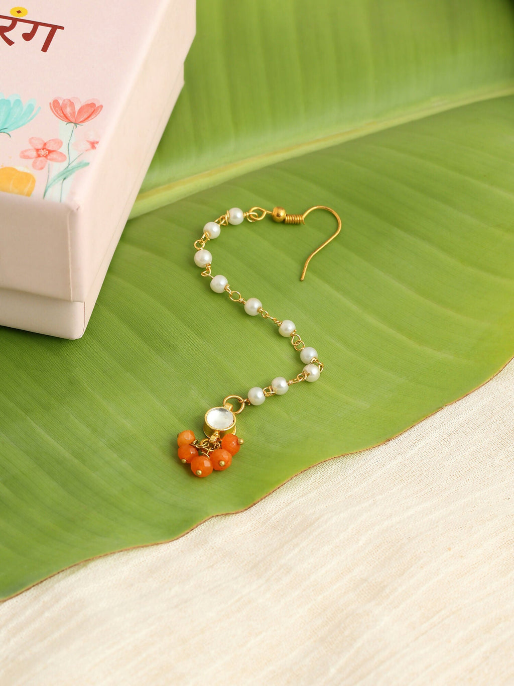 Ruby Raang Traditional Teardrop Maang Tikka - Distacart
