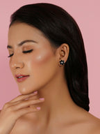 stone stud (Black and white) - Ruby Raang - Distacart