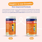 Gritzo SuperMilk Growth+ (Formerly Height+) (7-12y Boys), 10g Protein Powder-Creamy Vanilla - Distacart