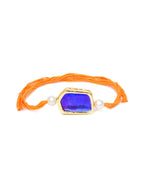 Designer kundan Rakhi - Ruby Raang - Distacart