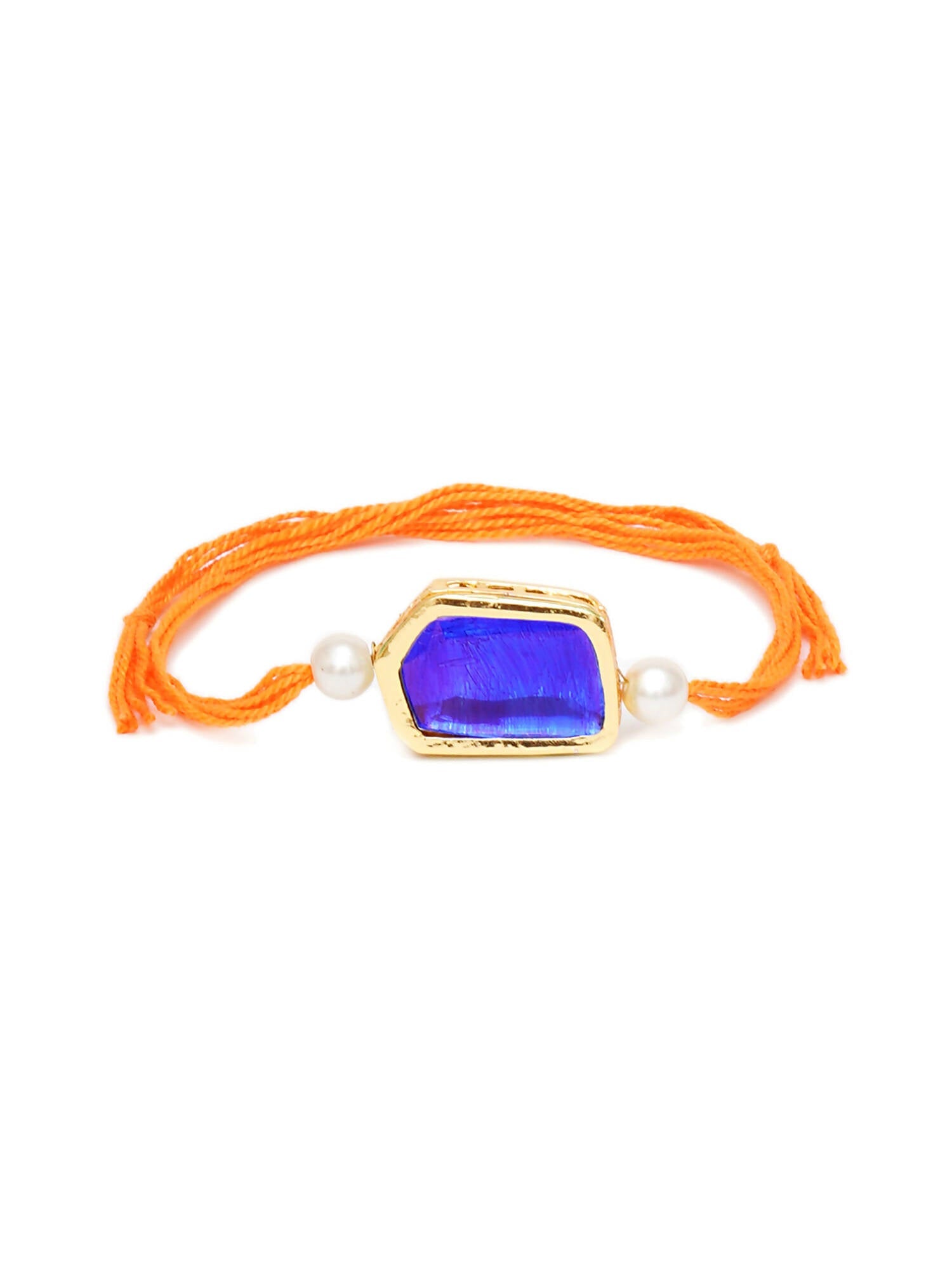 Designer kundan Rakhi - Ruby Raang - Distacart