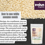 Paiya Organics White Sesame Seeds