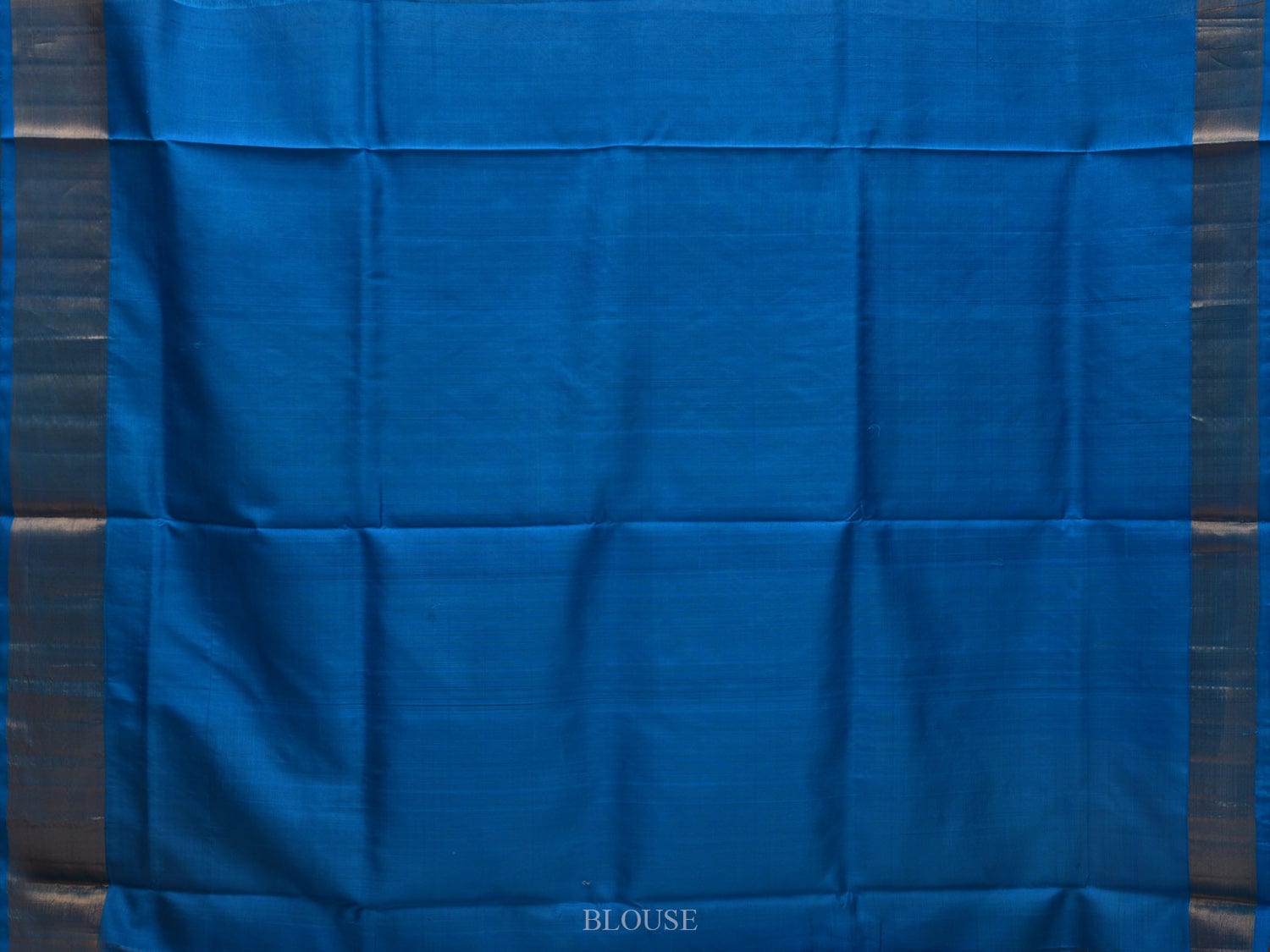 Cream and Blue Uppada Silk Handloom Saree with All Over Design - Global Threads