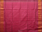 Cream and Pink Uppada Silk Handloom Saree with Checks and Contrast Pallu Design - Global Threads