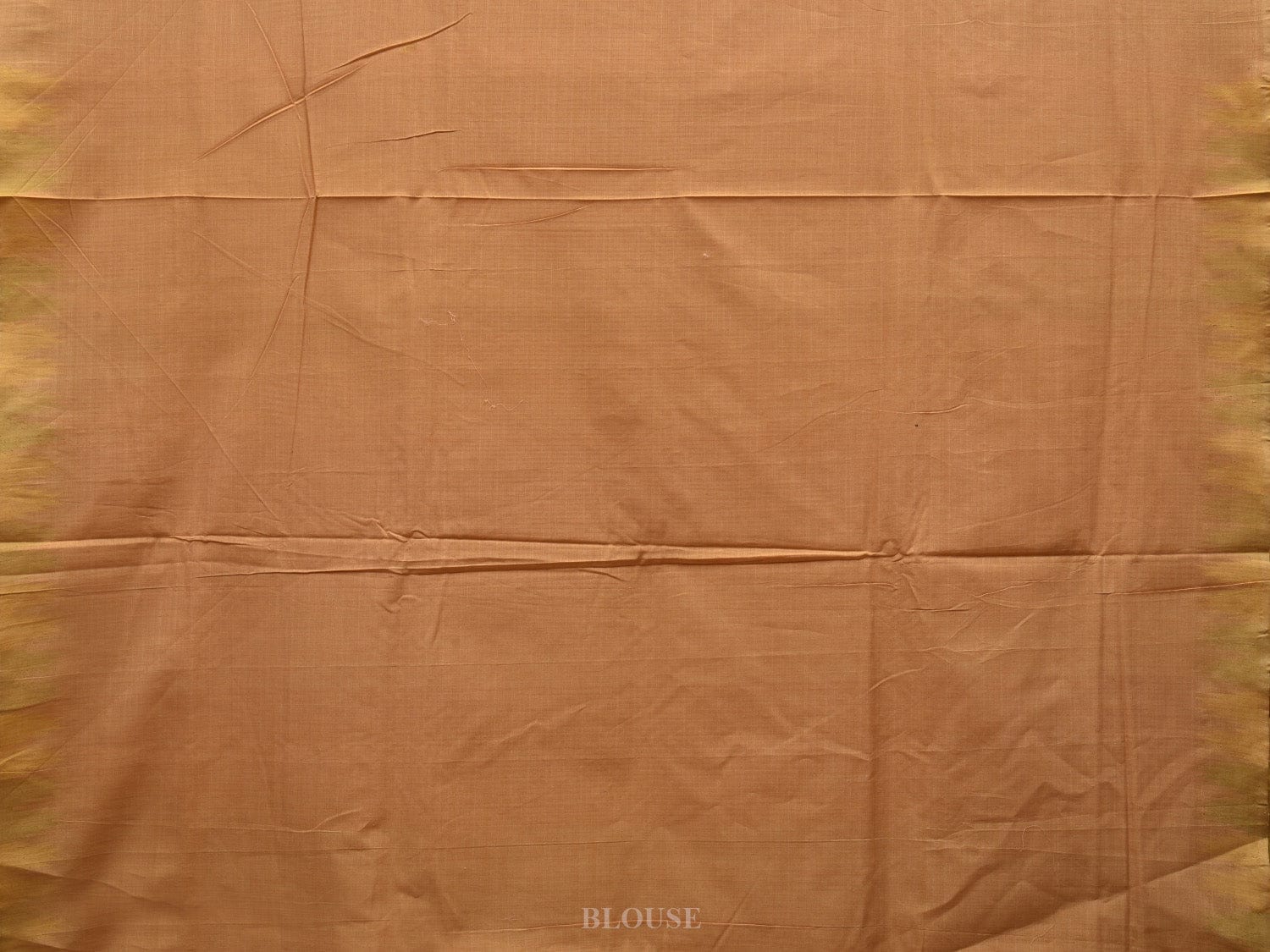 Cream Khadi Cotton Handloom Saree with Temple Border Design - Global Threads