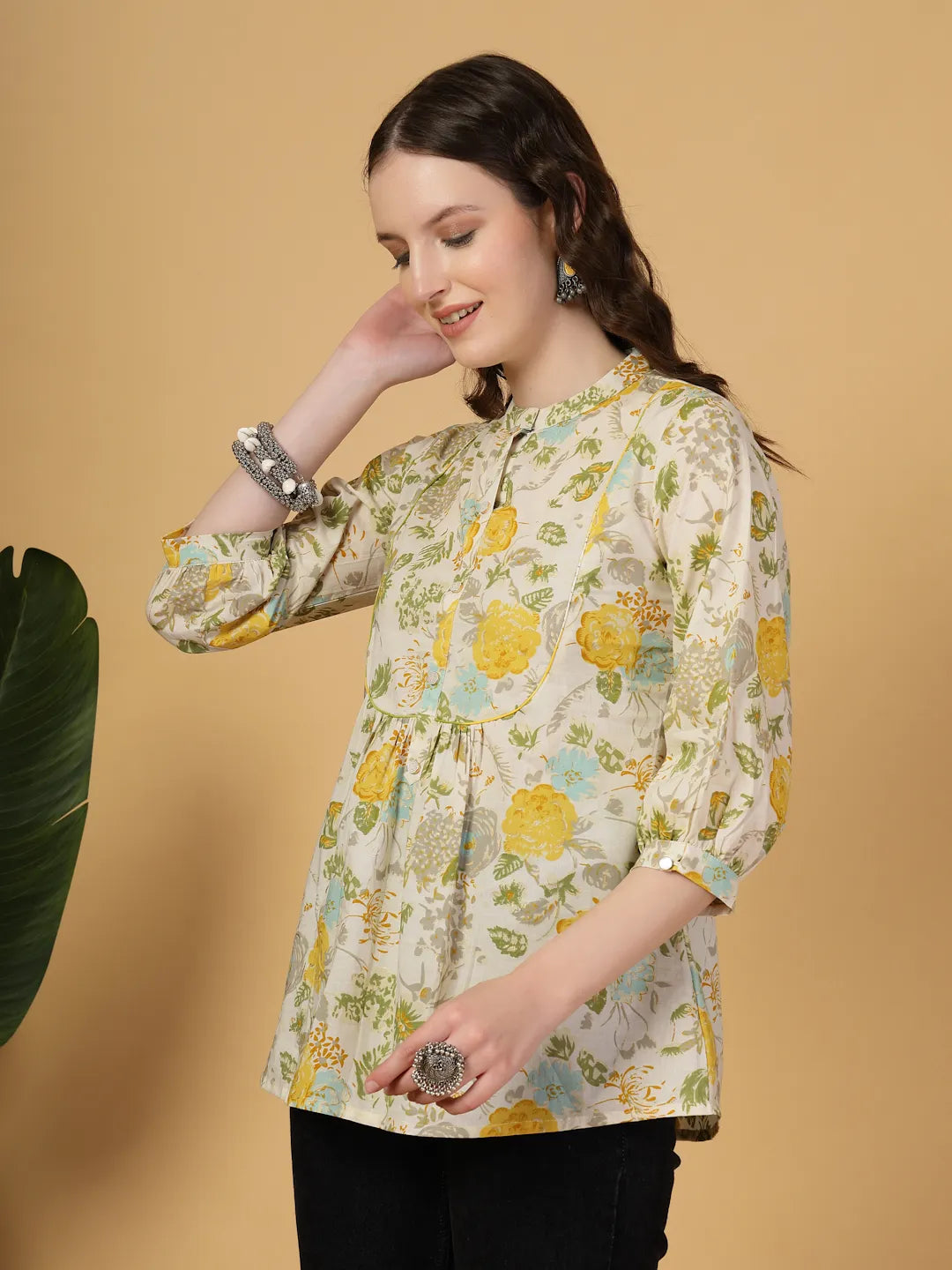 Yufta Cream Pure Cotton Top