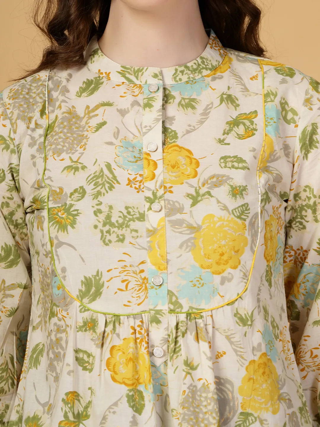 Yufta Cream Pure Cotton Top