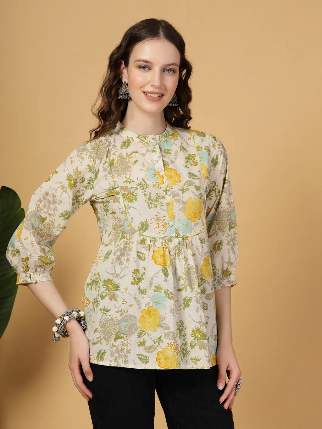 Yufta Cream Pure Cotton Top
