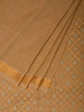 Cream Uppada Cotton Handloom Saree with Jamdani Pallu Design - Global Threads