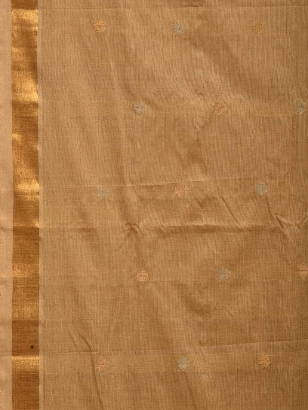 Cream Uppada Cotton Handloom Saree with Jamdani Pallu Design - Global Threads