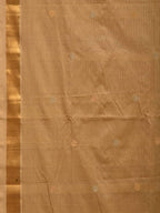 Cream Uppada Cotton Handloom Saree with Jamdani Pallu Design - Global Threads
