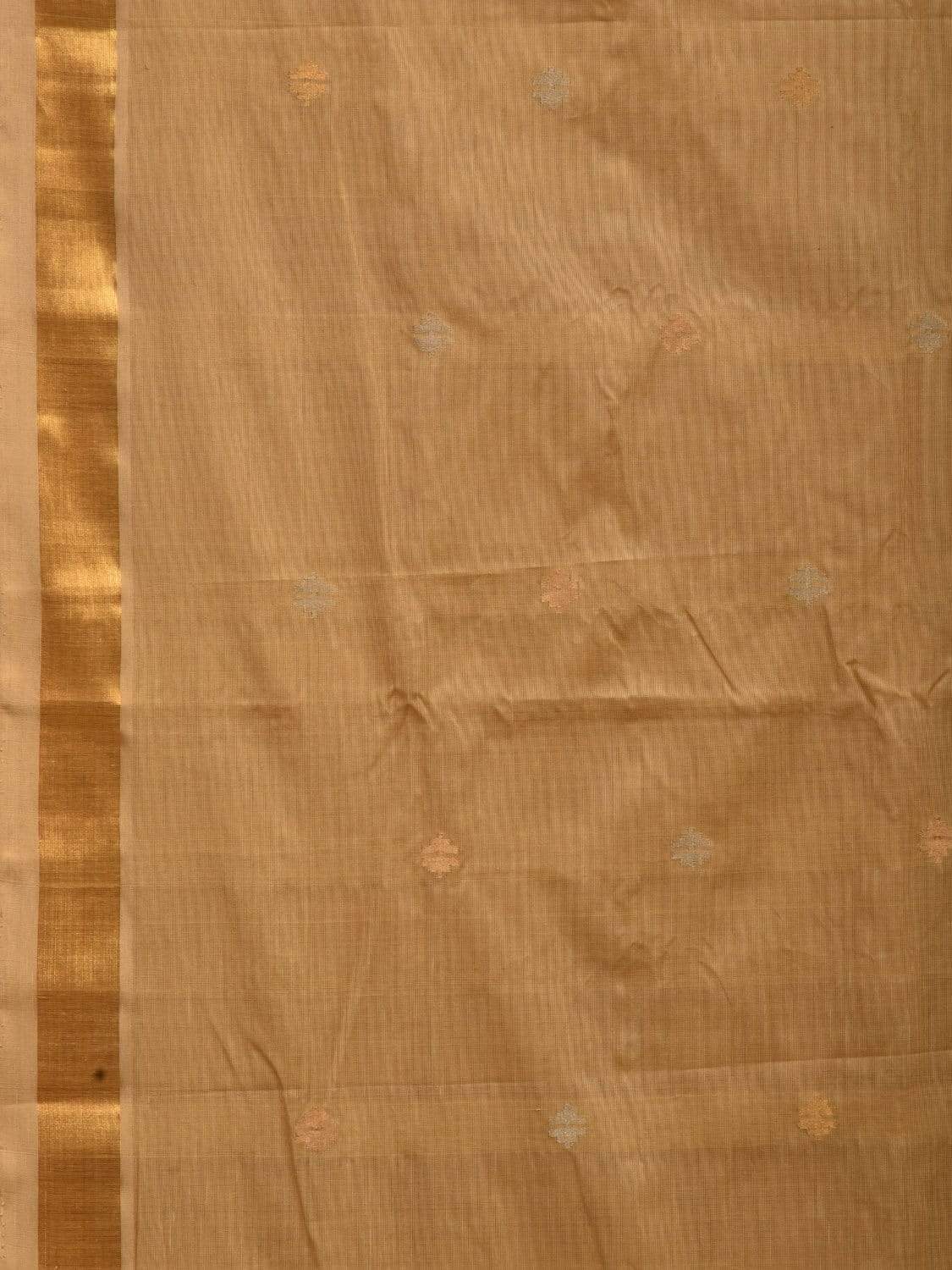 Cream Uppada Cotton Handloom Saree with Jamdani Pallu Design - Global Threads