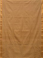 Cream Uppada Cotton Handloom Saree with Jamdani Pallu Design - Global Threads