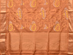 Cream Uppada Silk Handloom Saree with All Over Design - Global Threads