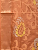 Cream Uppada Silk Handloom Saree with All Over Design - Global Threads