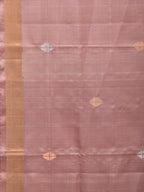 Cream Uppada Silk Handloom Saree with Mango Pallu Design - Global Threads