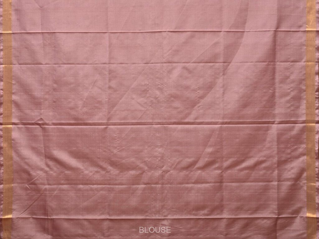 Cream Uppada Silk Handloom Saree with Mango Pallu Design - Global Threads