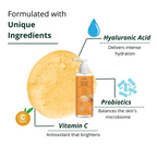Botnal Clean Rinse Probiotic Gel Face Wash With Vitamin C, Hyaluronic Acid and Papaya
