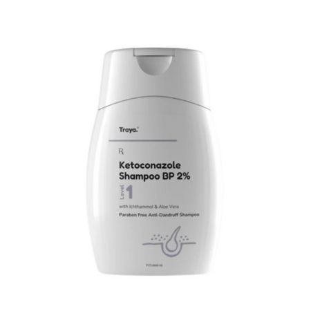 Traya Ketoconazole Shampoo BP 2% with Ichthammol & Aloe Vera