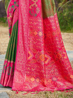 Shree Shyam Fashion Mehendi Soft Silk Saree - Distacart