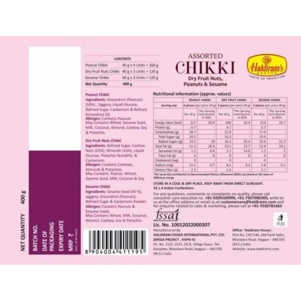 Haldiram's Assorted Chikki - Distacart