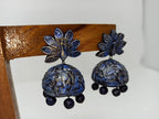Terracotta Peacock Large Temple Jhumkas