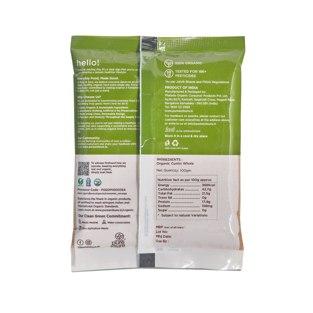 Pure & Sure Organic Cumin Powder - Distacart