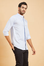 Skii Chinese Collar Designer Men's Shirt by Hilo Design