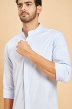Skii Chinese Collar Designer Men's Shirt by Hilo Design