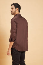 Brunette Pattern Designer Men's Shirt by Hilo Design
