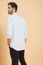Skii Chinese Collar Designer Men's Shirt by Hilo Design