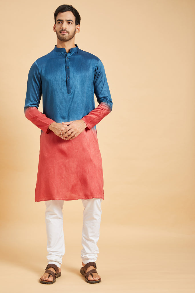 Radical Marino Ombre Kurta by Hilo Design