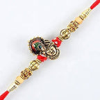 Serene Lord Krishna Rakhi & Cashew Jar - Distacart