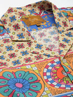 Multicoloured Relaxed Opaque Printed Casual Resort Shirt - Mahotsav