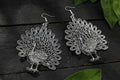 Mominos Fashion Johar Kamal Oxidised Peacock Design Earrings - Distacart