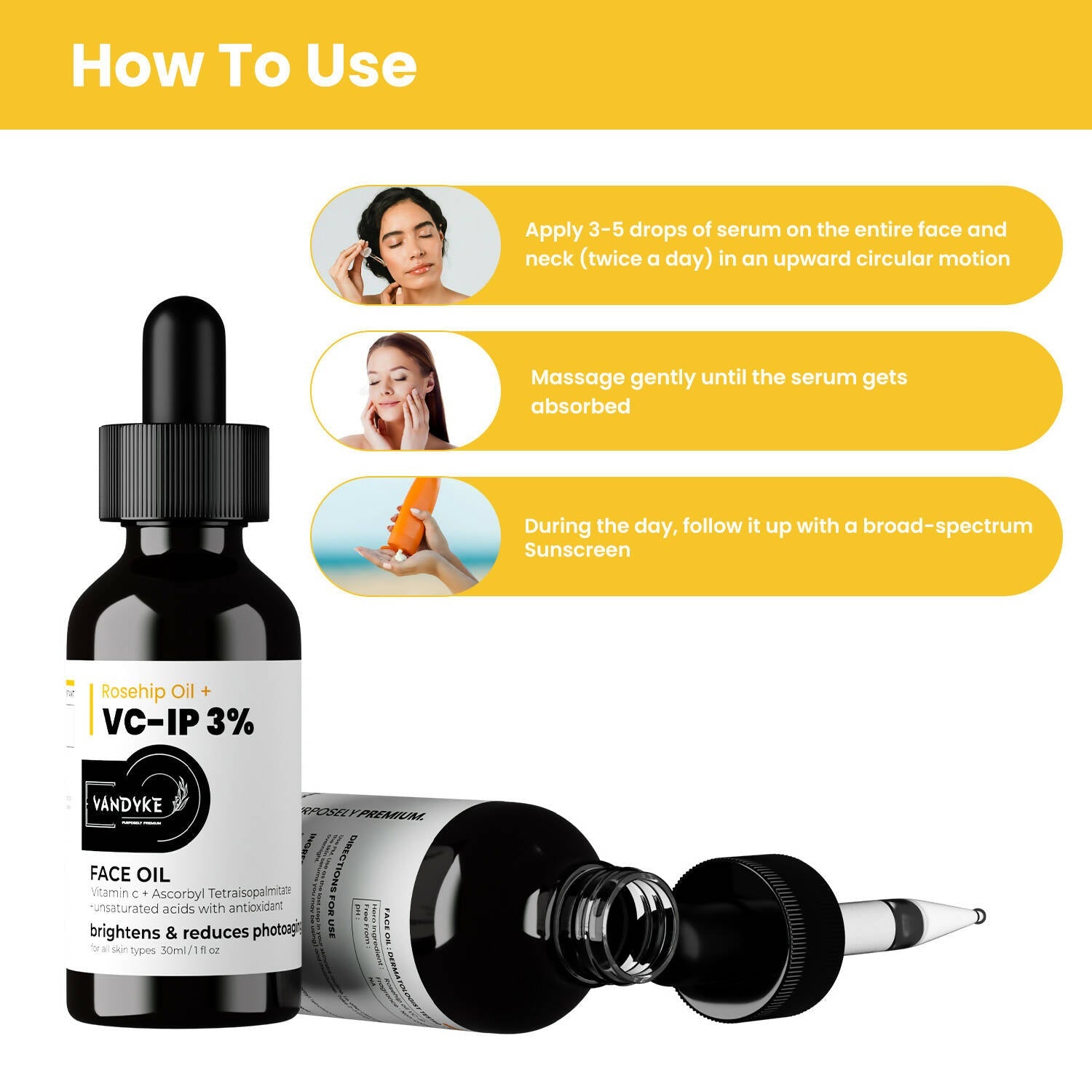 Vandyke Rosehip Oil + VC-IP 3% Face Oil