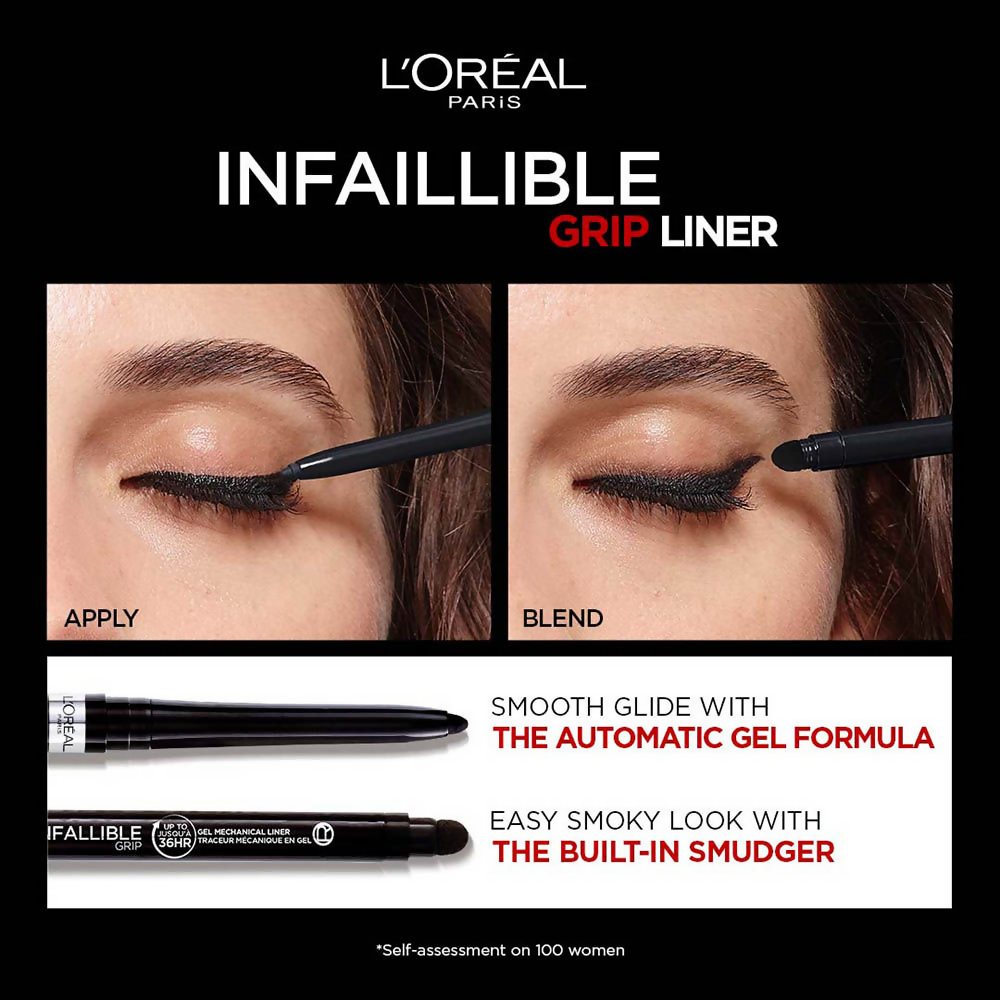 L'Oreal Paris Infaillible Grip Upto 36H Gel Automatic Eye Liner - 006 Electric Blue