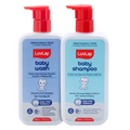 LuvLap Baby Shampoo + Baby Wash Combo Set