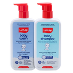 LuvLap Baby Shampoo + Baby Wash Combo Set