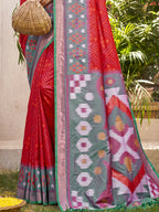 Shree Shyam Fashion Pochampalli Silk Yellow Saree - Distacart