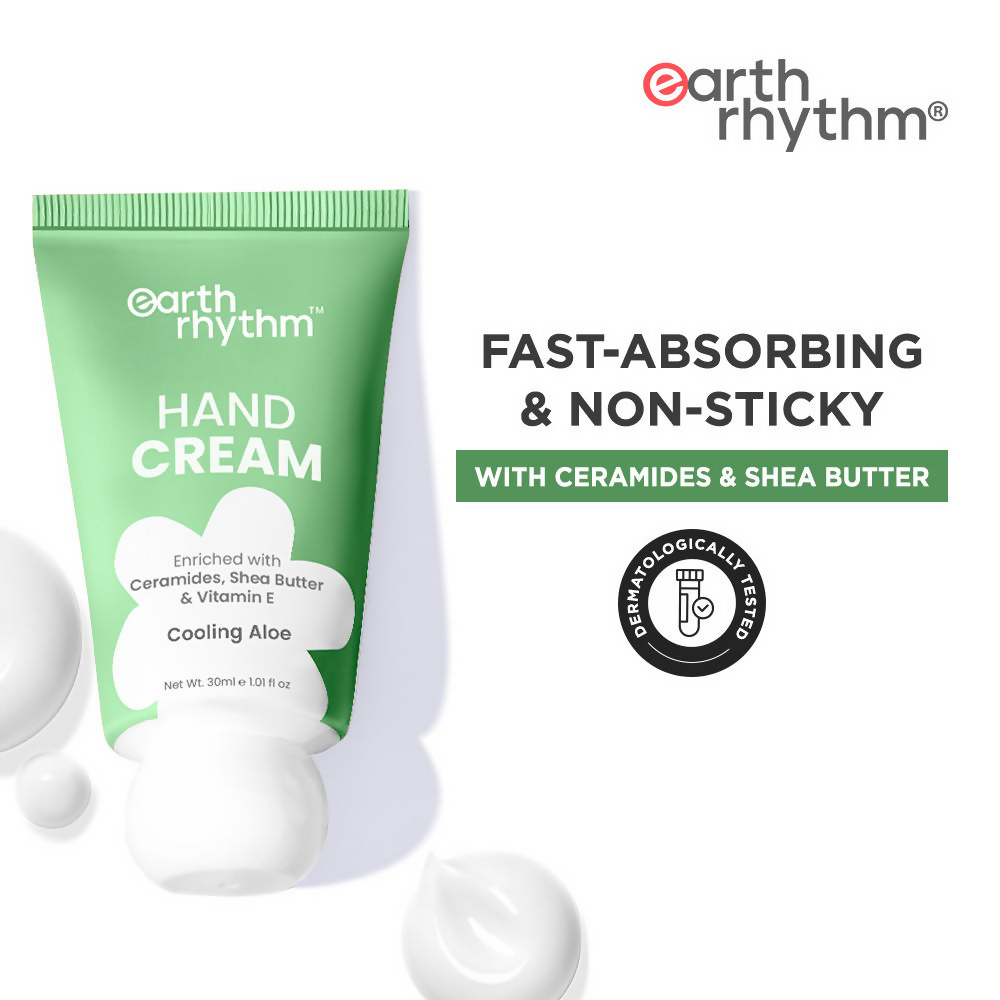 Earth Rhythm Cooling Aloe Hand Cream Enriched with Ceramide