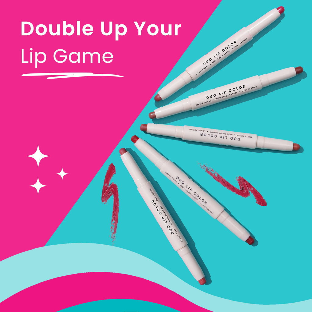 Swiss Beauty CRAZE Duo 2 In 1 Satin Matte Finish Lipstick Non-Transfer Lip Colour - 01 Party Ready - Distacart