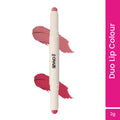 Swiss Beauty CRAZE Duo 2 In 1 Satin Matte Finish Lipstick Non-Transfer Lip Colour - 04 Terrafic Pink
