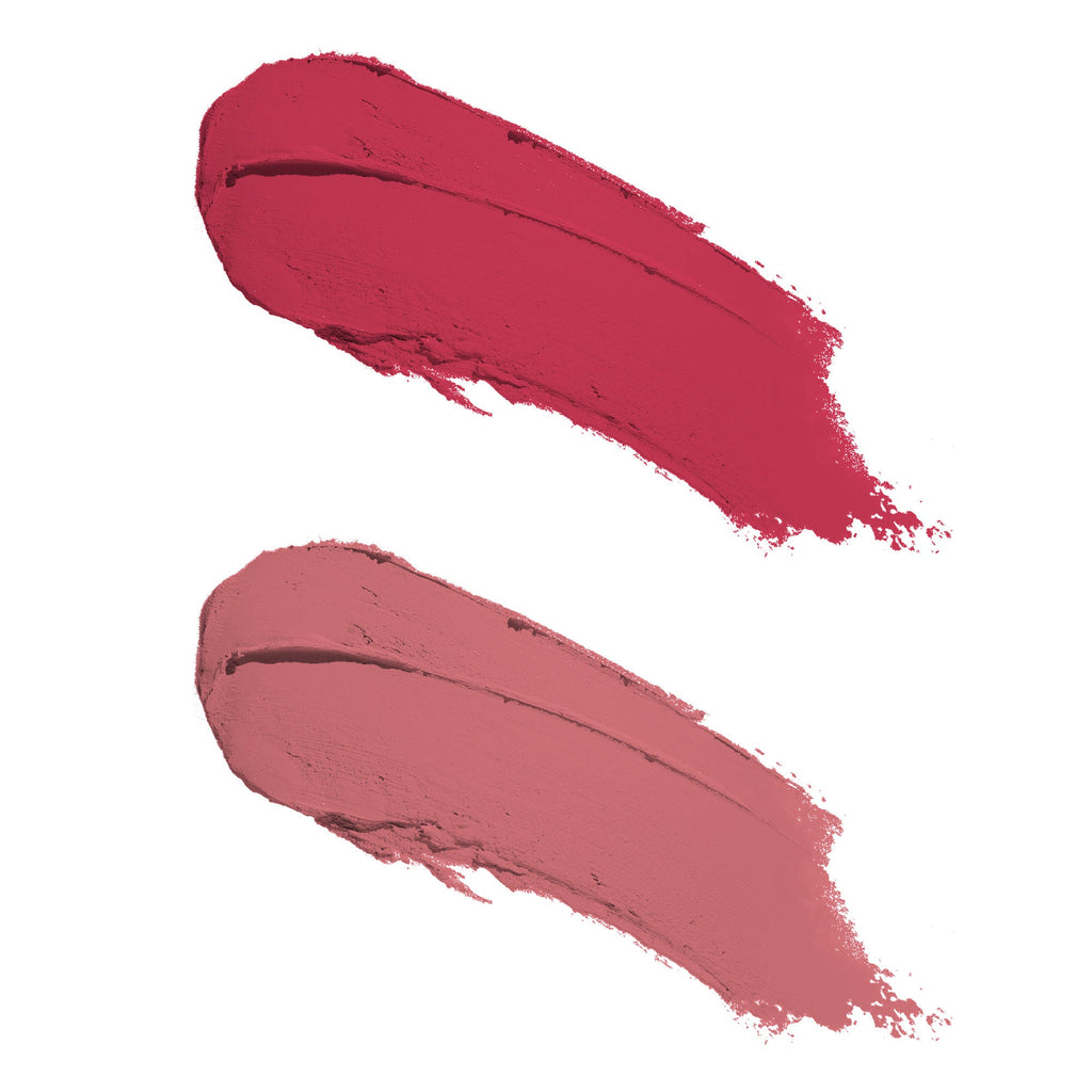 Swiss Beauty CRAZE Duo 2 In 1 Satin Matte Finish Lipstick Non-Transfer Lip Colour - 04 Terrafic Pink - Distacart