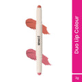 Swiss Beauty CRAZE Duo 2 In 1 Satin Matte Finish Lipstick Non-Transfer Lip Colour - 05 Peach Me Pink