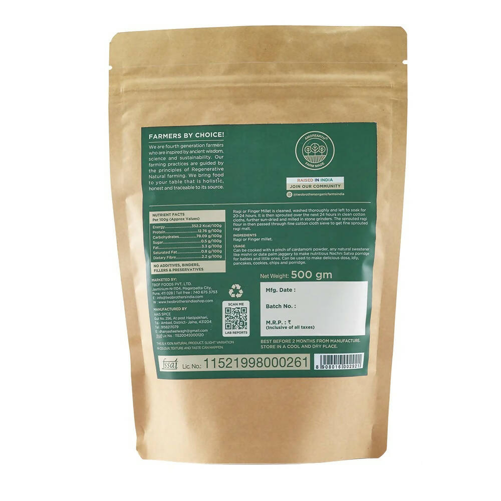 Two Brothers Organic Farms Sprouted Ragi Malt-Nachni Satva
