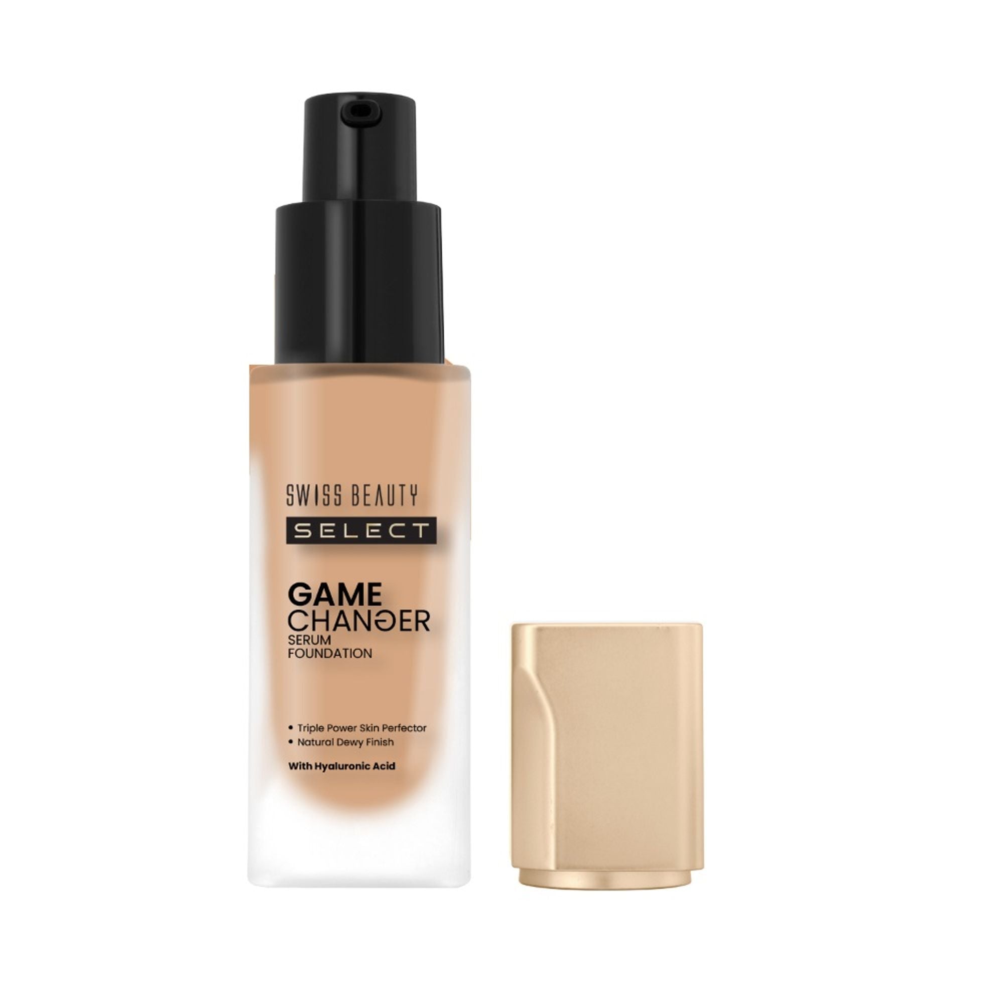 Swiss Beauty Select Game Changer Serum Foundation With Natural and Dewy Finish - 6. Sunlit Beige - Distacart