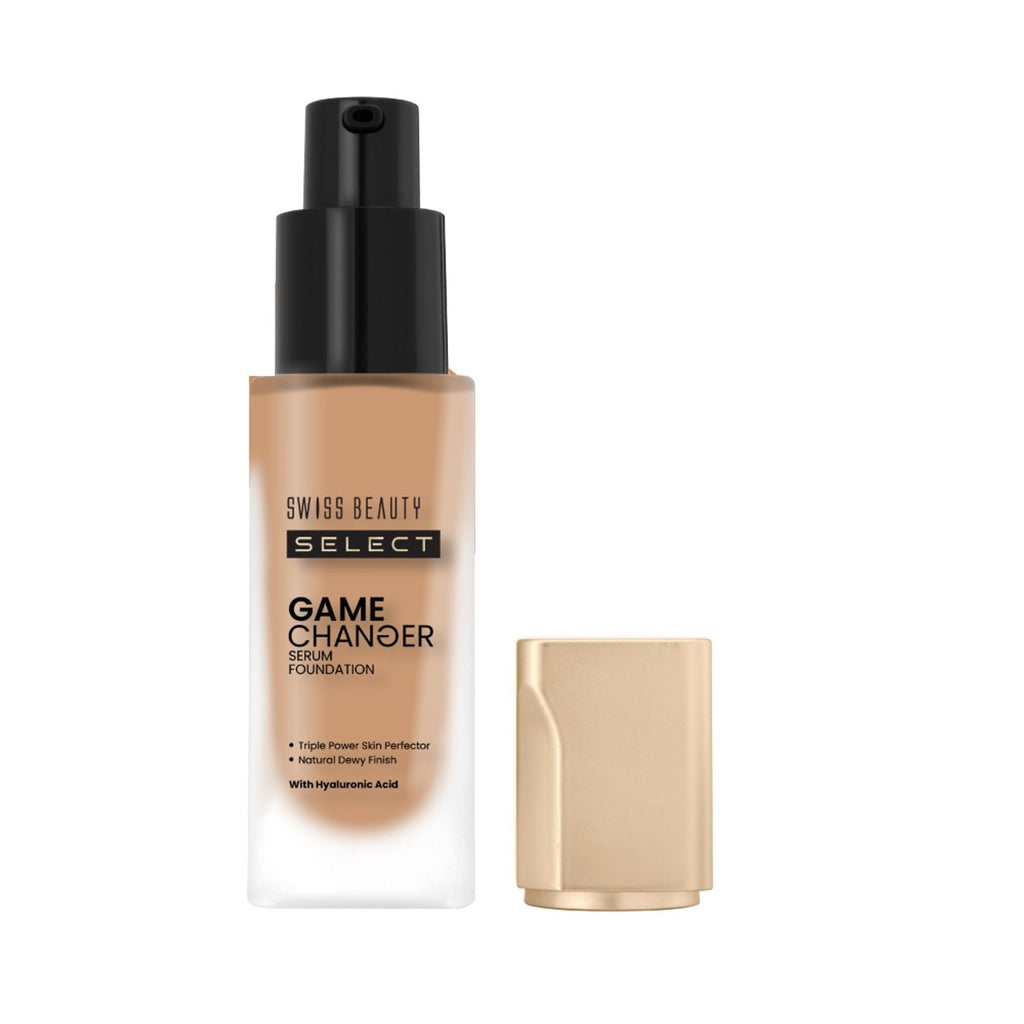 Swiss Beauty Select Game Changer Serum Foundation With Natural and Dewy Finish - 7. Warm Espresso - Distacart